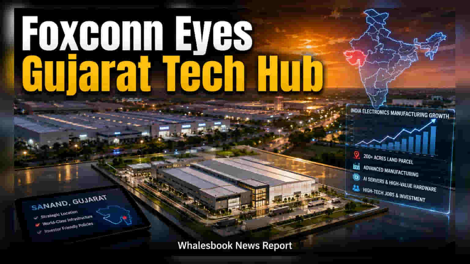 Foxconn Eyes 200-Acre Gujarat Site for New Electronics Hub