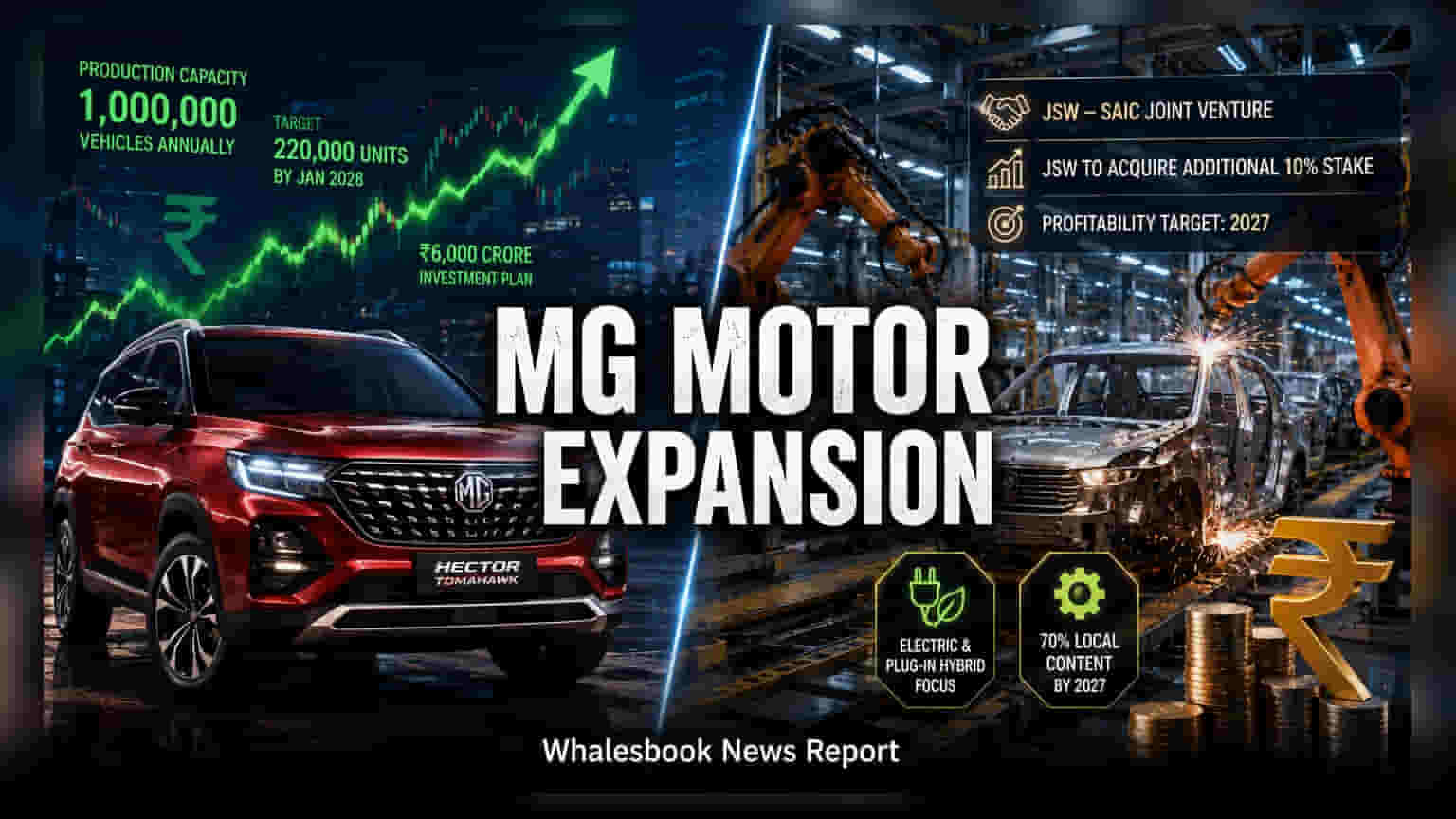 JSW, SAIC Eye 1 Million Car Capacity for MG Motor India