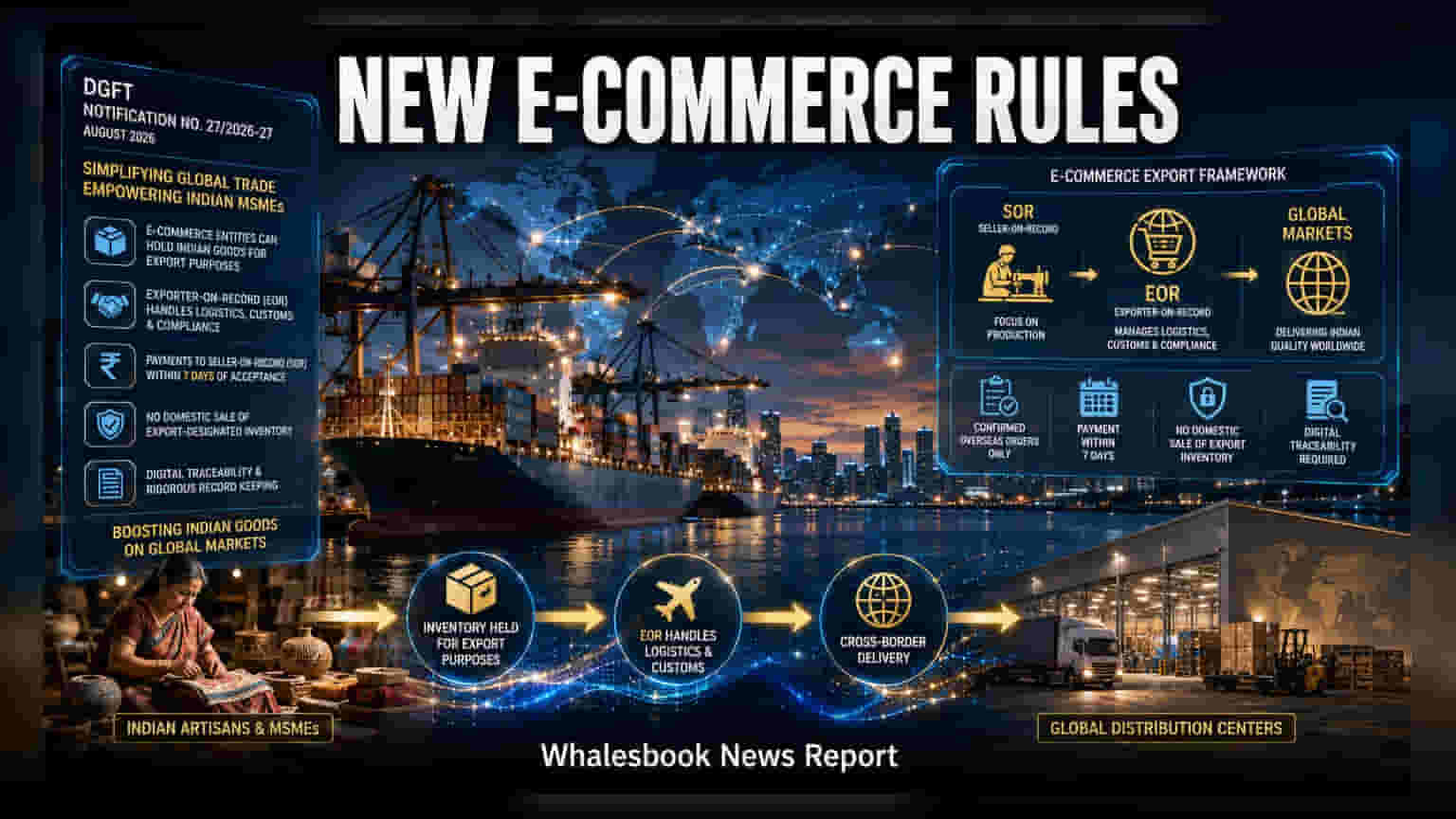 E-Commerce Export Rules: DGFT कडून नवा नियम, MSME साठी जागतिक बाजाराचे दार खुले