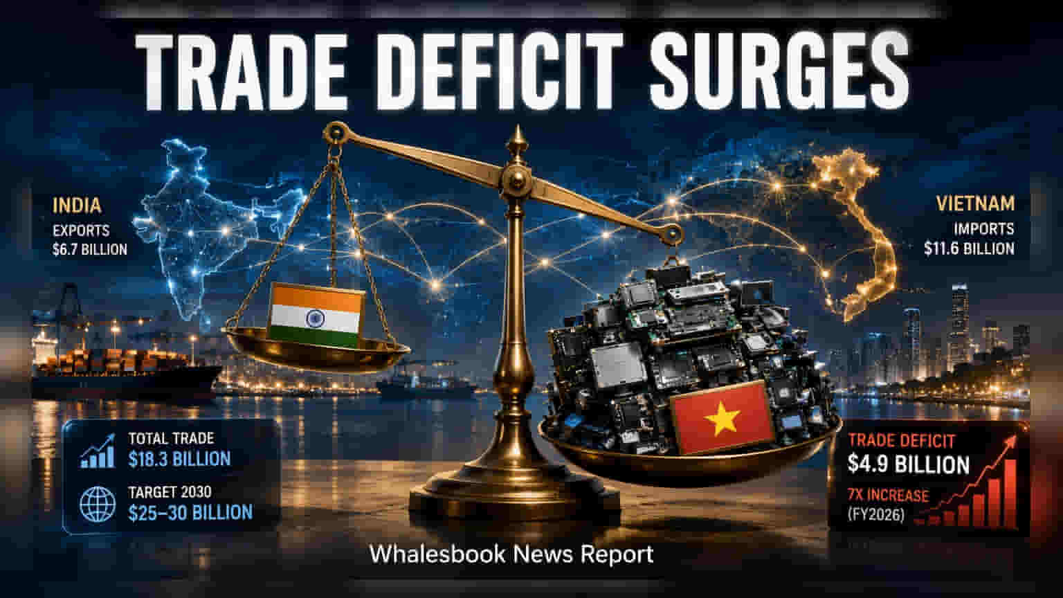 India-Vietnam Trade Hits $18.3 Billion; Deficit Widens