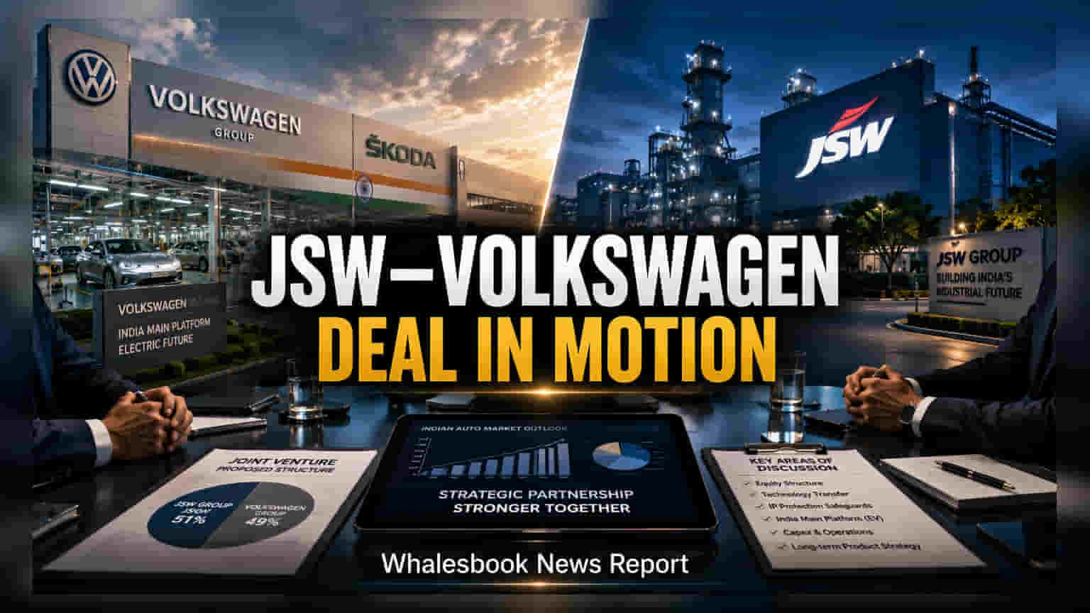 JSW, Volkswagen Advance Talks for 51:49 India JV