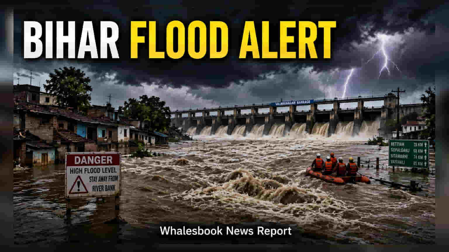 Bihar, UP On High Alert: నేపాల్ వరదల ఎఫెక్ట్.. వాల్మీకినగర్ బ్యారేజ్ 36 గేట్లు ఓపెన్