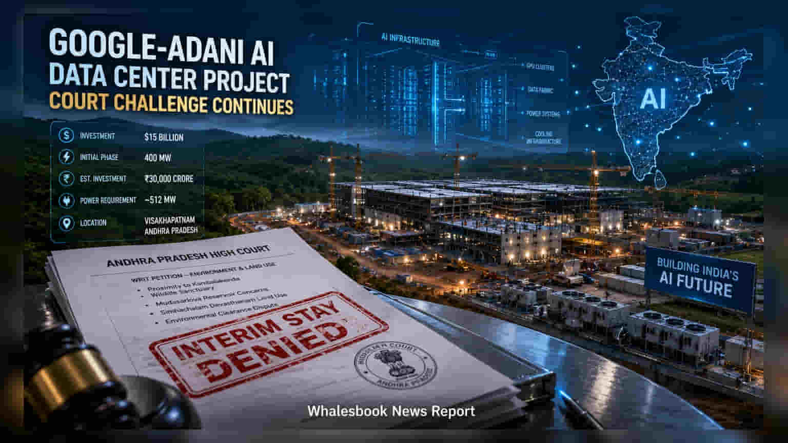 Google-Adani Data Center: High Court Refuses Stay on Construction