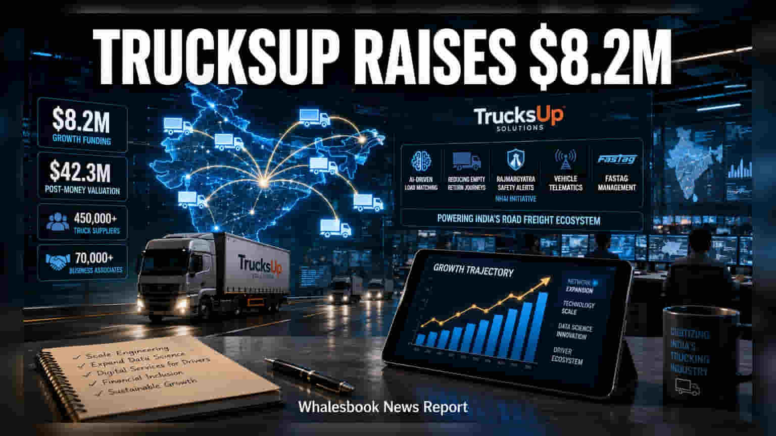 TrucksUp Secures $8.2 Million Funding At $42 Million Valuation
