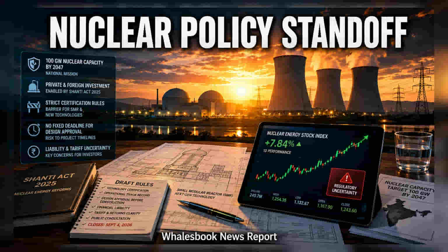Nuclear Energy Expansion: இந்தியாவின் 100 GW இலக்கில் சிக்கல்! புதிய விதிகளால் தனியார் நிறுவனங்கள் தயக்கம்