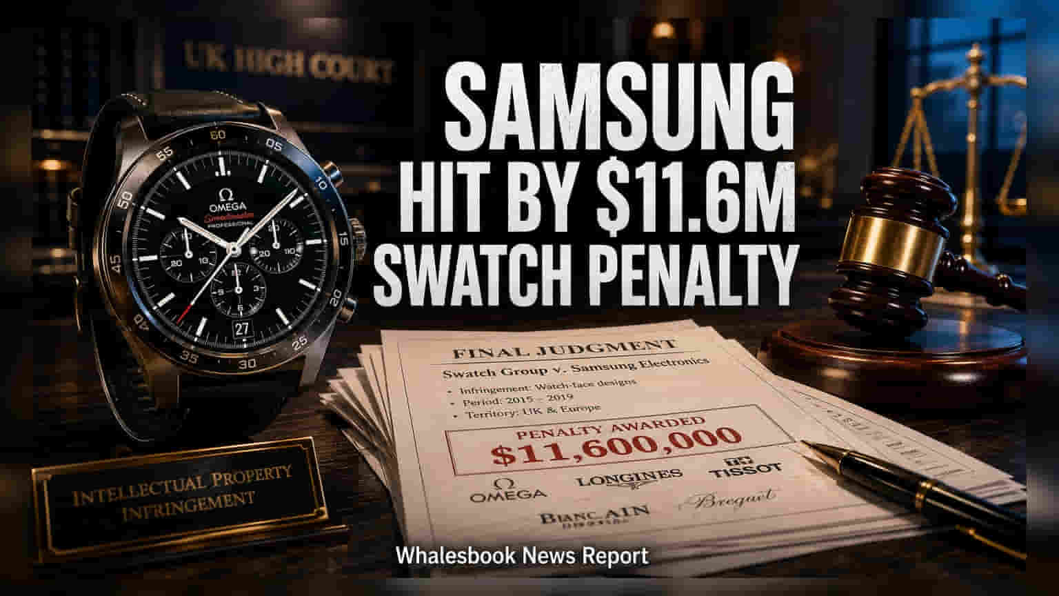 Samsung Ordered To Pay $11.6 Million In Swatch Trademark Case