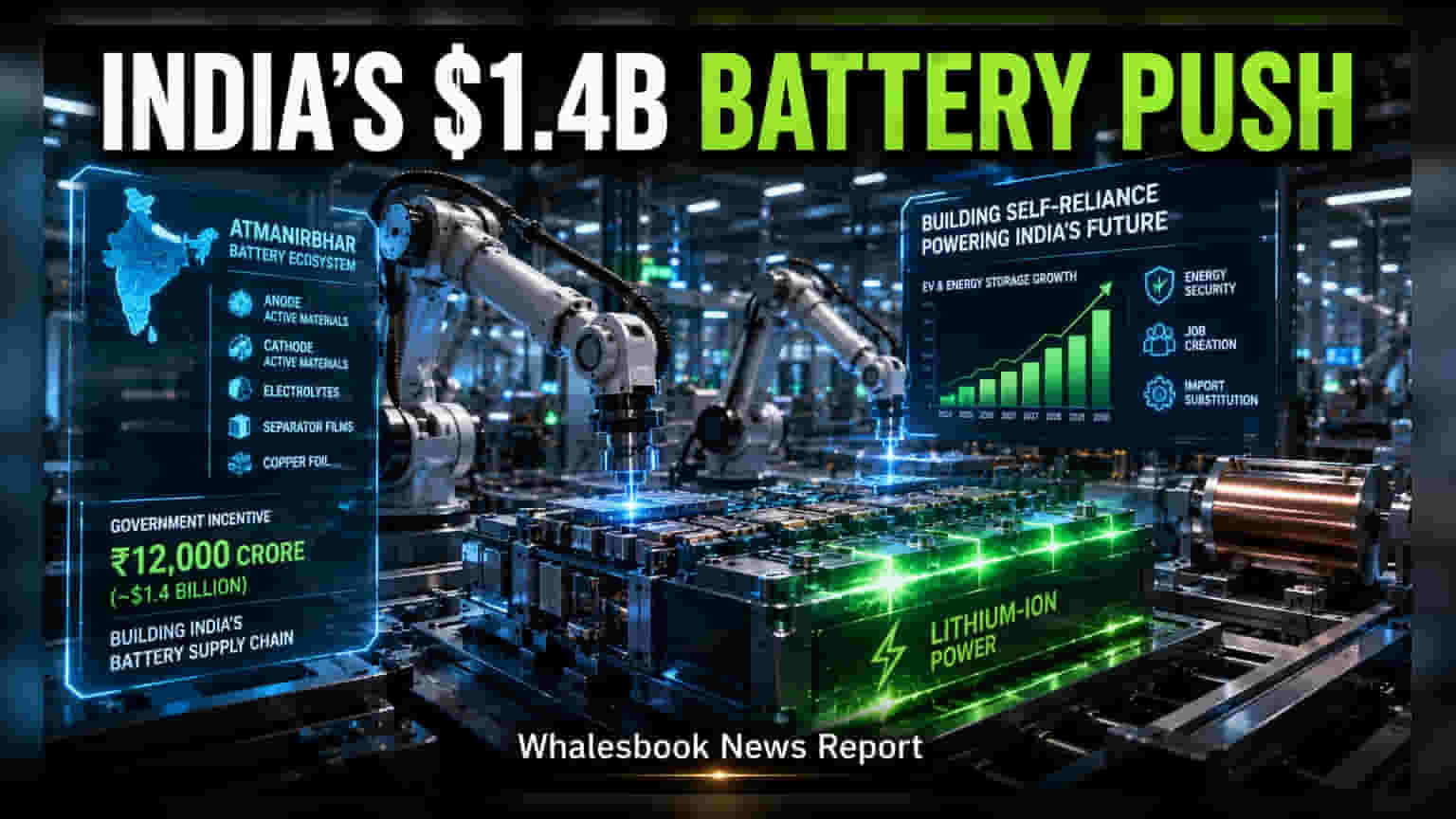 Battery Components: இந்திய பேட்டரி தயாரிப்பாளர்களுக்கு ஜாக்பாட்! அரசு வழங்கப்போகும் **₹12,000 கோடி** உதவி