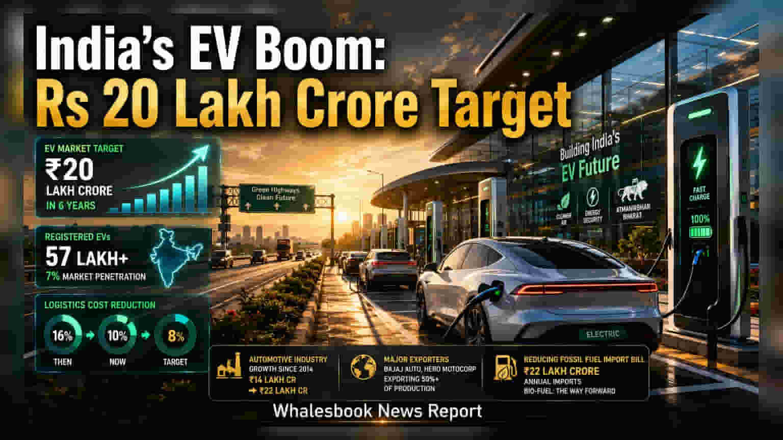 EV Market: 2030 સુધીમાં ભારતનું EV માર્કેટ પહોંચશે **₹20 લાખ કરોડ**ને પાર, ગડકરીએ આપ્યું મોટું નિવેદન