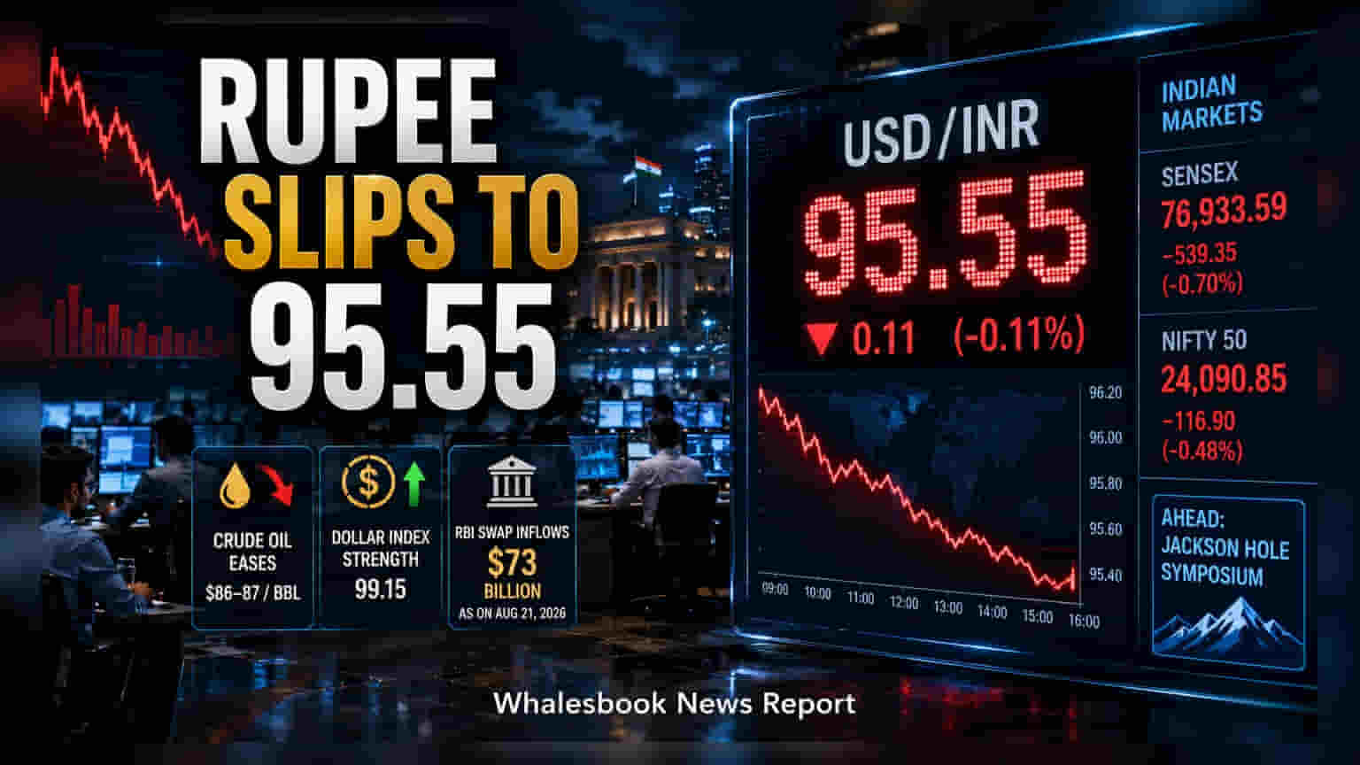 Indian Rupee: रुपयाची घसरगुंडी! डॉलरच्या मजबुतीपुढे कच्च्या तेलाचे दरही पडले फिके