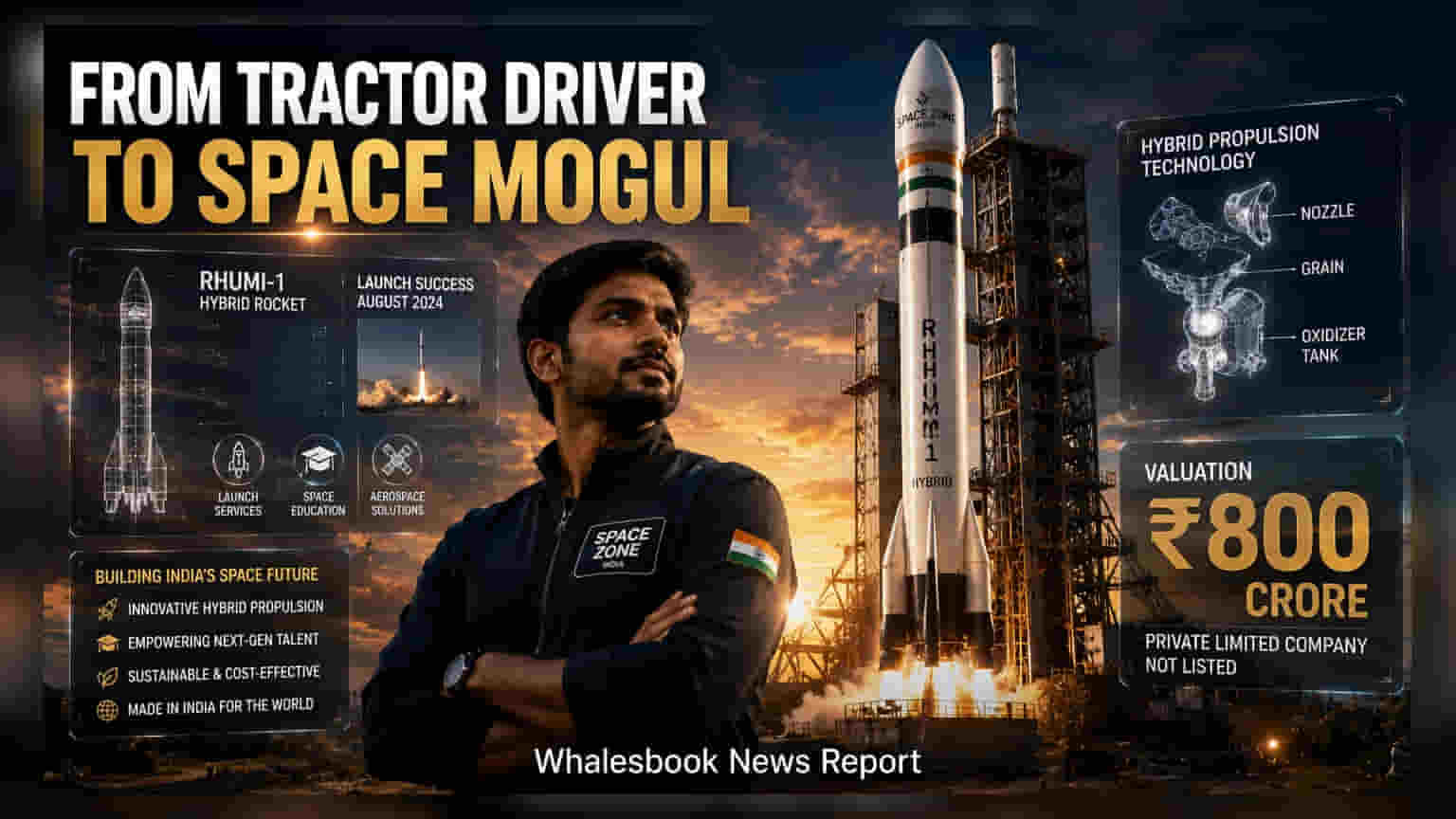 Space Zone India: એરોસ્પેસ સ્ટાર્ટઅપની સફળતા, વેલ્યુએશન પહોંચ્યું **₹800 કરોડ** પર