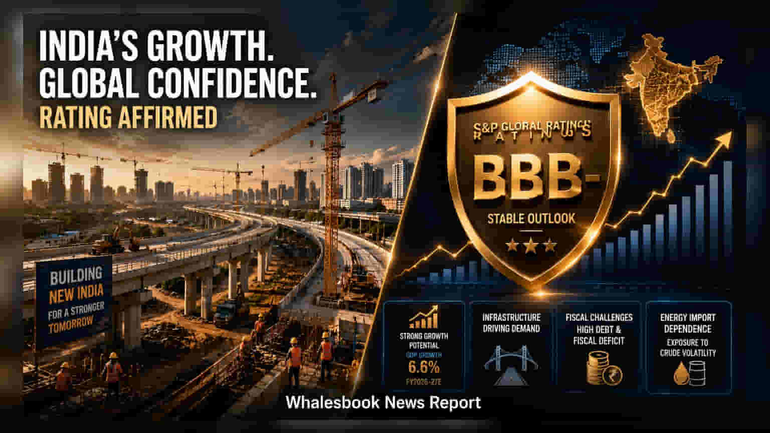 India Sovereign Rating: இந்தியாவிற்கு 'BBB-' ரேட்டிங் உறுதி! S&P-ன் முக்கிய அறிக்கை