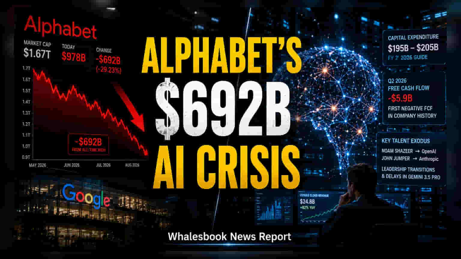 Alphabet Sheds $692 Billion in Market Value Amid AI Talent and Capex Worries