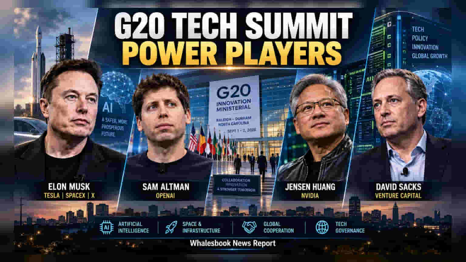 G20 Tech Summit: एलन मस्क, सैम ऑल्टमैन और जेन्सेन हुआंग एक मंच पर, टेक शेयरों पर क्या होगा असर?