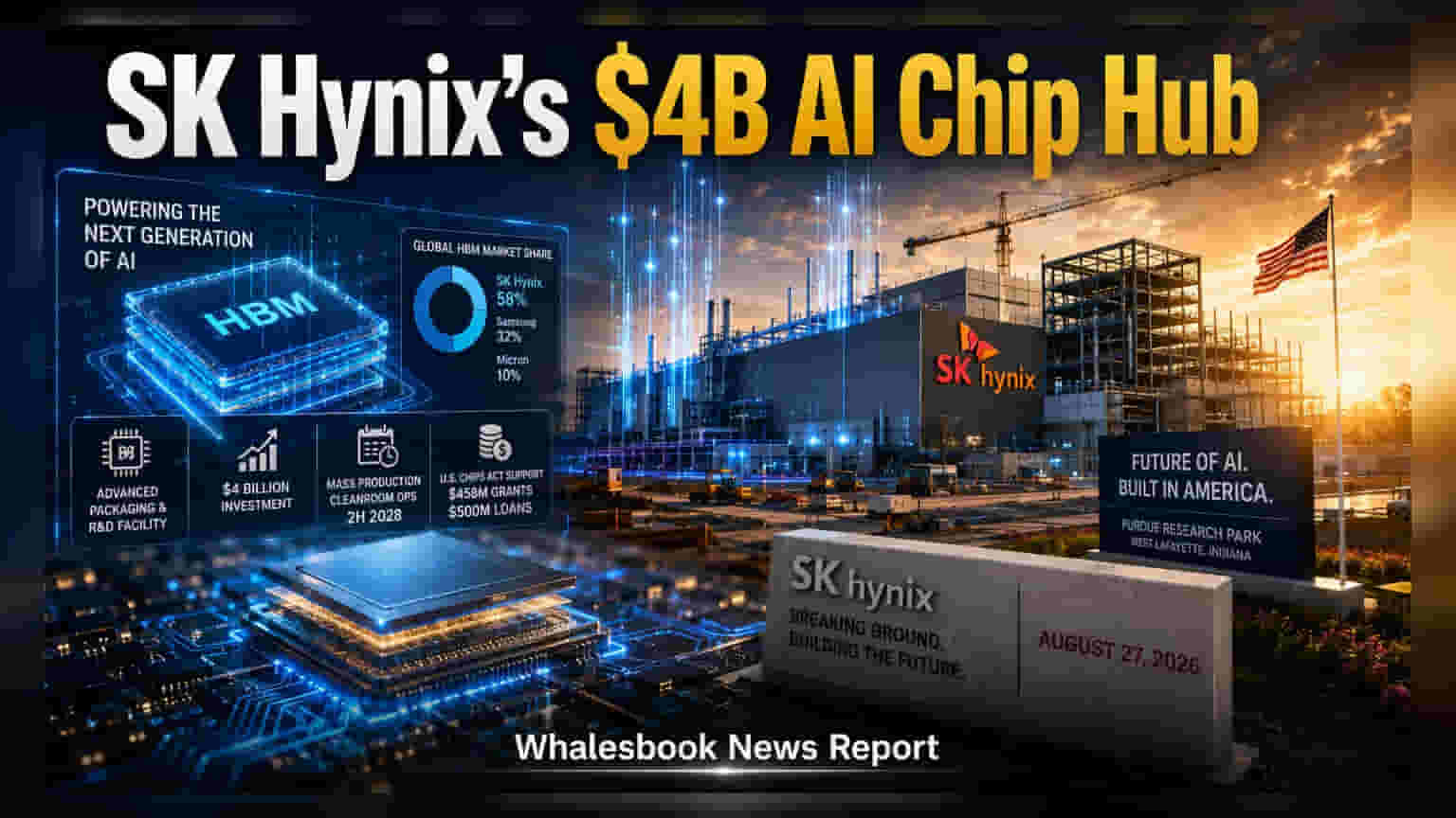 SK Hynix ची मोठी गुंतवणूक! अमेरिकेत उभारणार ४ अब्ज डॉलर्सचा AI चिप प्लांट