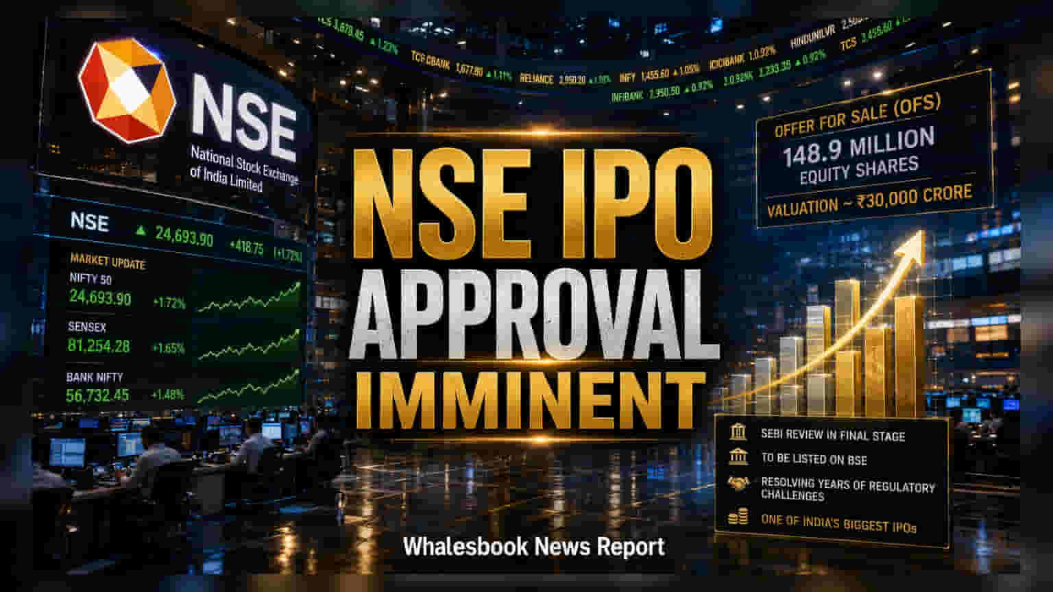 NSE IPO: શેરબજારના રોકાણકારો માટે મોટા સમાચાર, SEBI ની મંજૂરી બાદ આવશે ₹30,000 કરોડનો આઈપીઓ