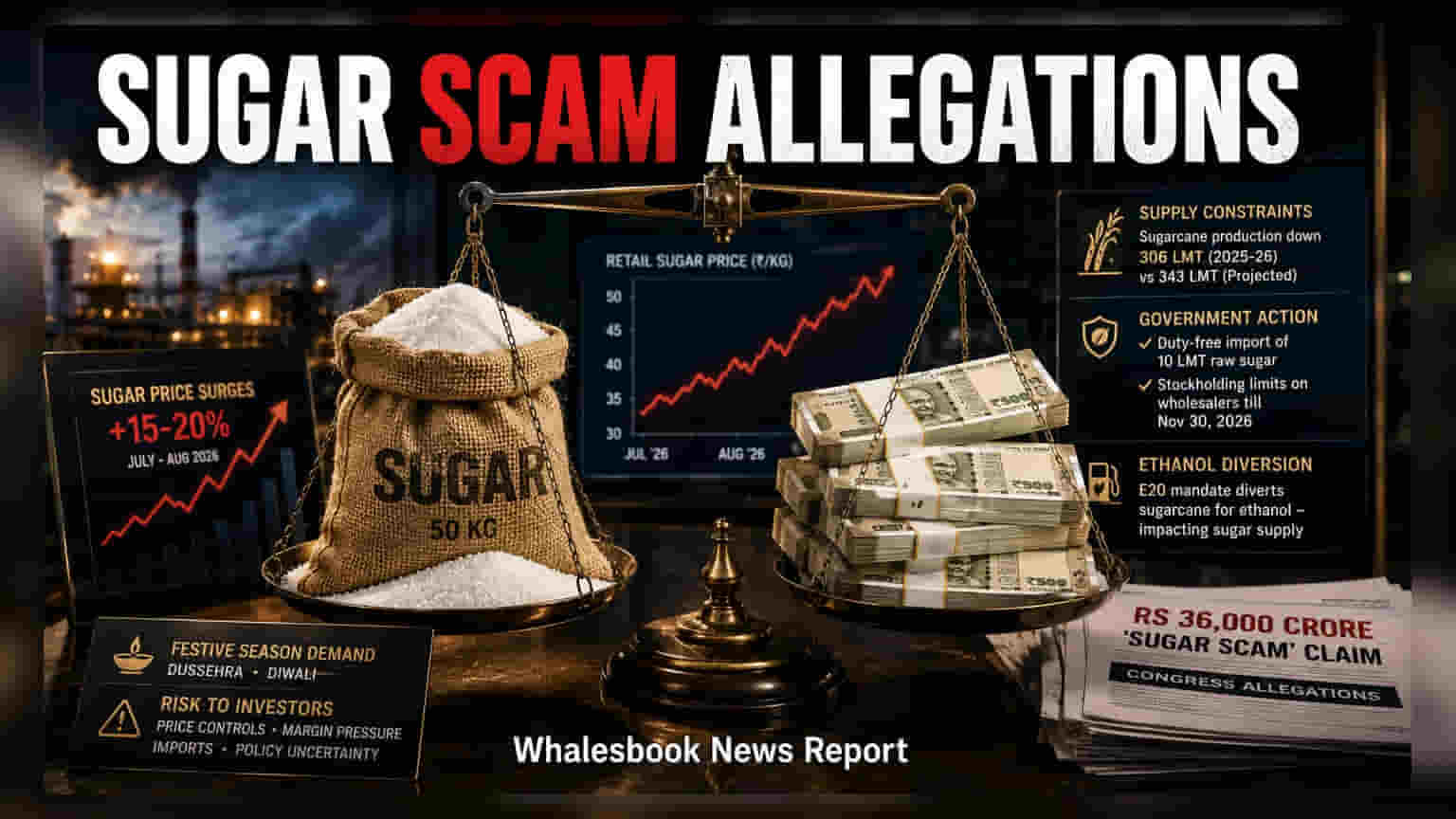 Government Acts After Opposition Alleges Rs 36,000 Cr Sugar Scam
