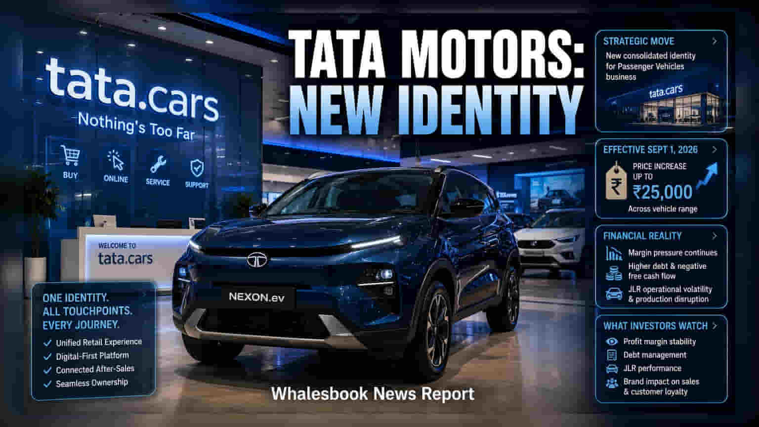 Tata Motors Rebrands PV Unit to 'tata.cars' Amid Price Hike