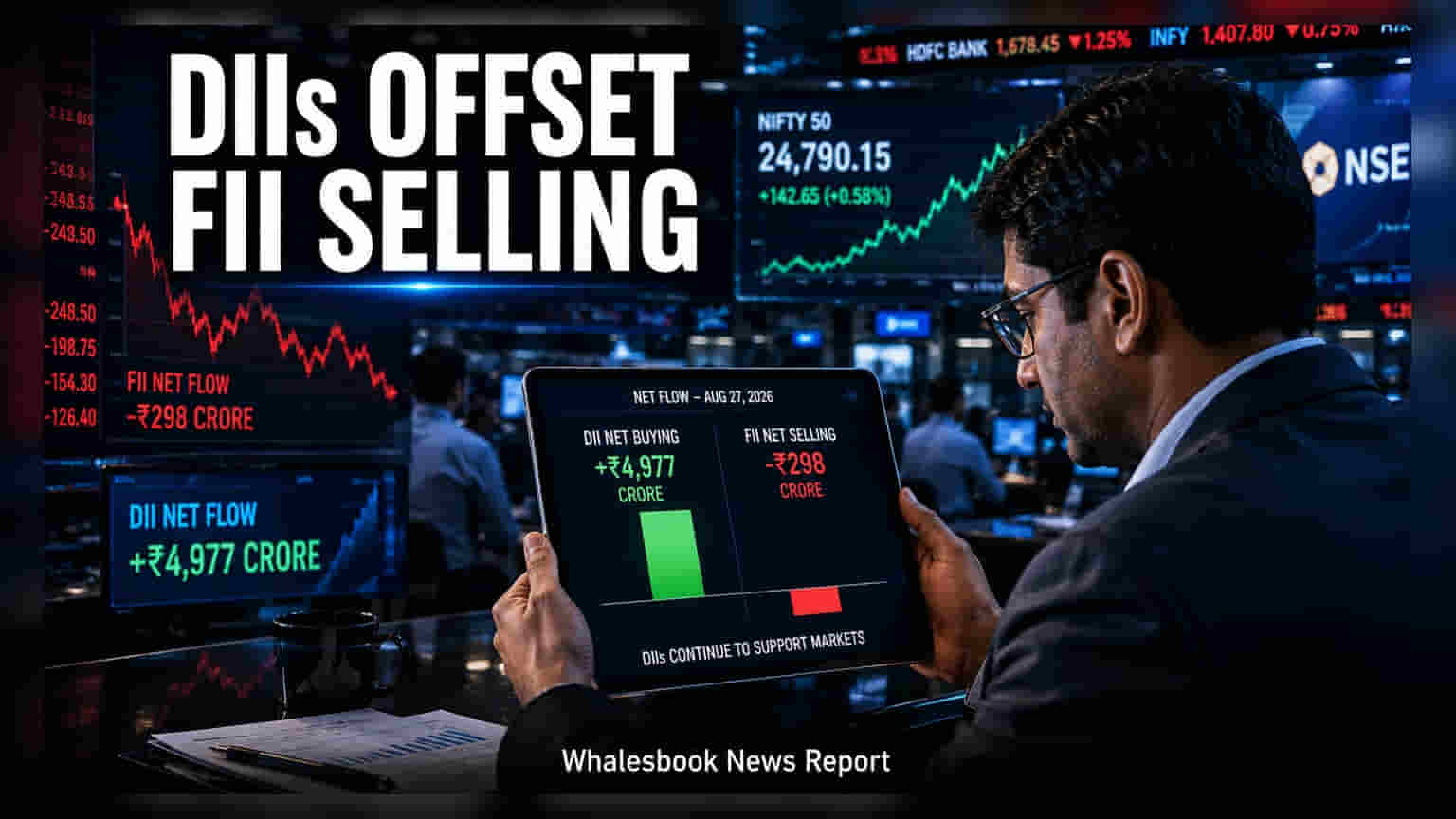 Indian Stock Market: DIIs ની જોરદાર ખરીદી, FII ના વેચાણ સામે બજારને આપ્યો મોટો ટેકો