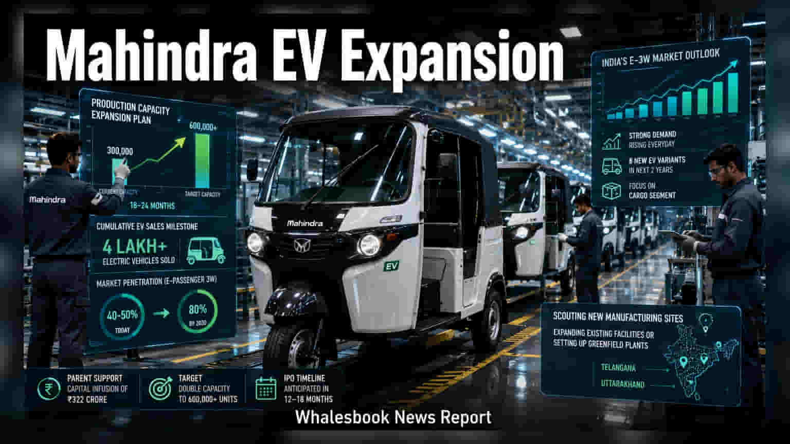 Mahindra Last Mile Mobility: அதிரடி விரிவாக்கம்! உற்பத்தித் திறனை இரட்டிப்பாக்க திட்டம்