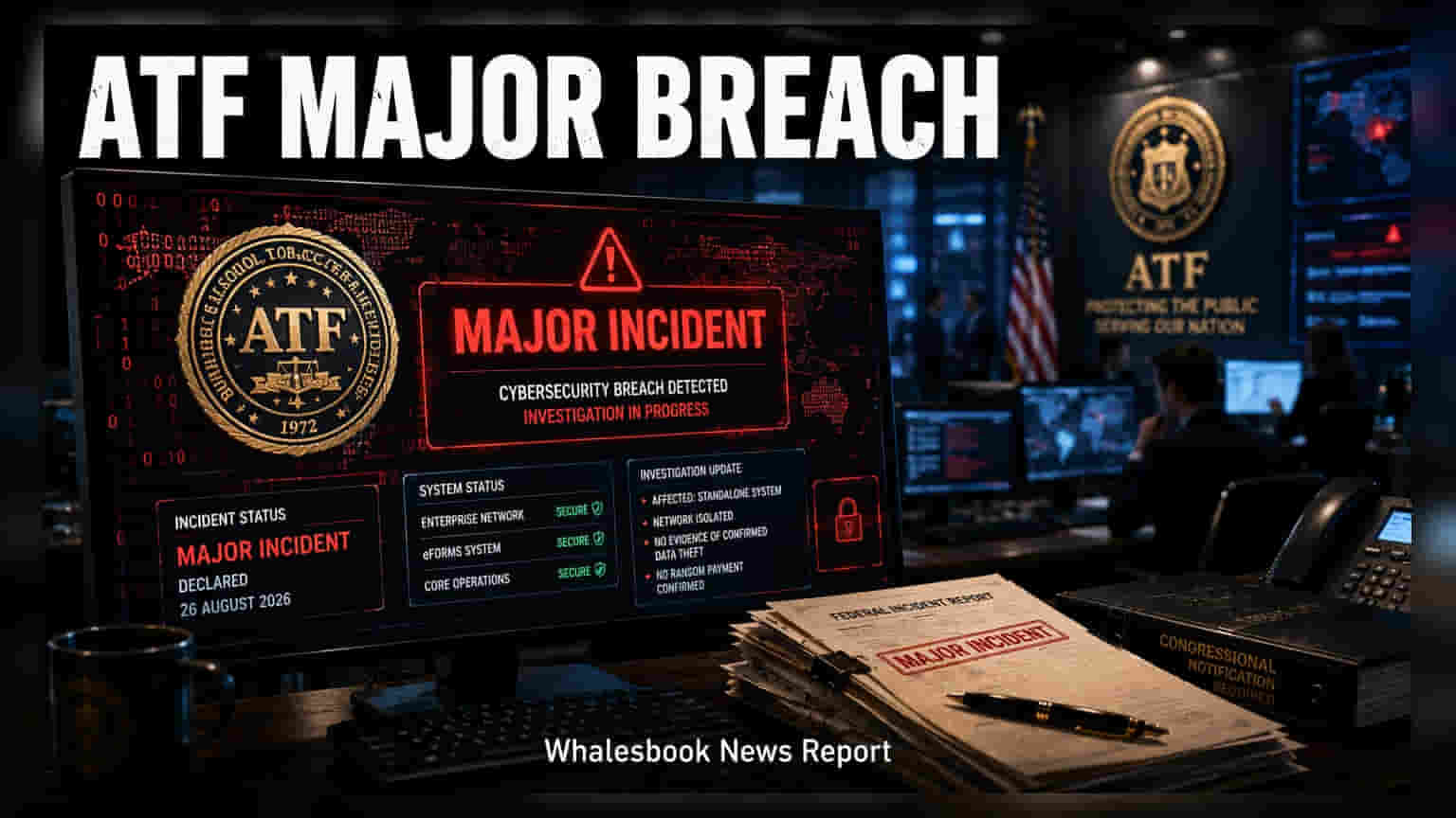 ATF Cyber Attack: અમેરિકાની ATF પર Qilin હેકર્સનો સાયબર હુમલો, સરકારી સિસ્ટમની સુરક્ષા પર ઉભા થયા સવાલ