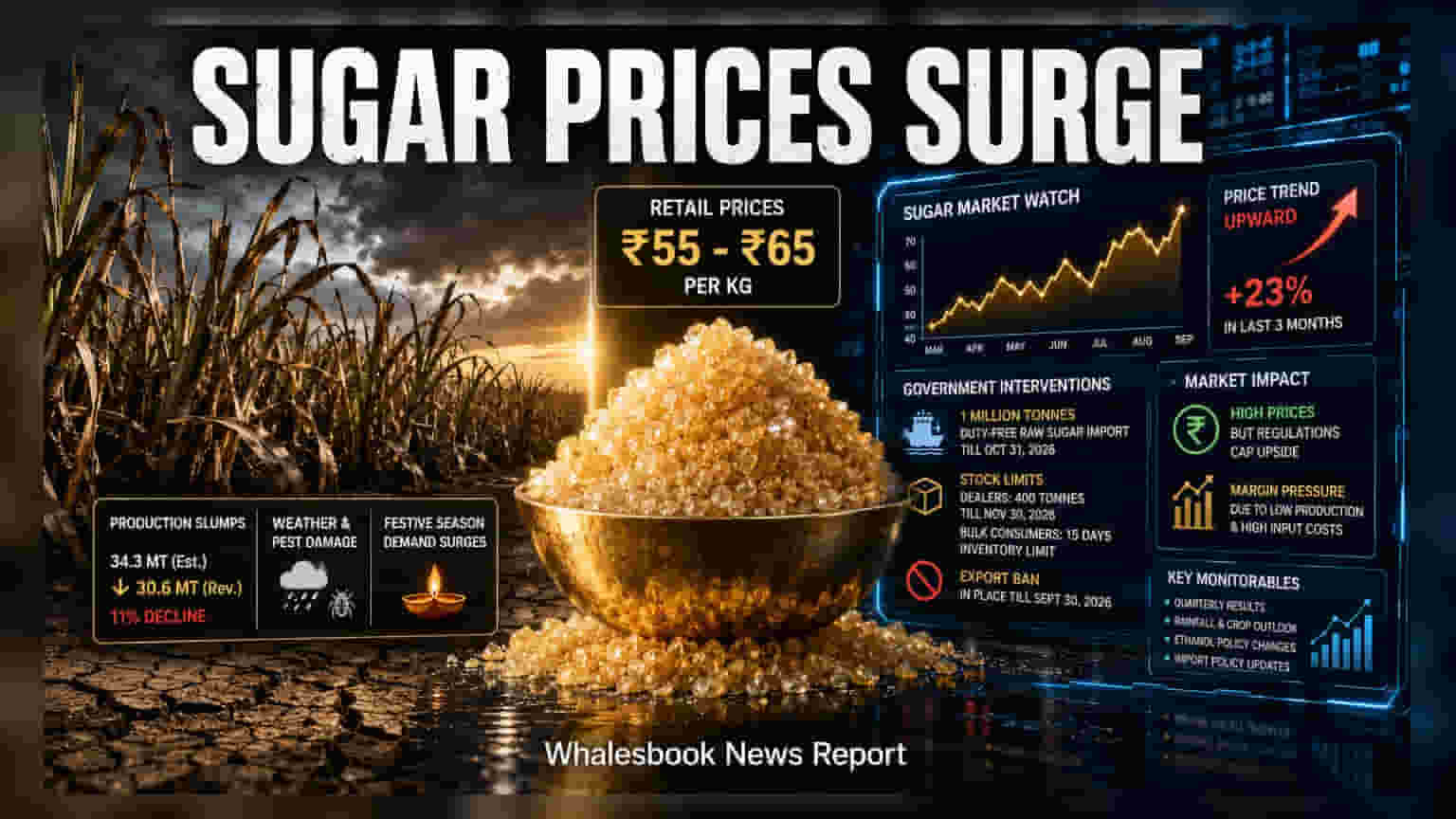 India Sugar Prices Spike: Government Allows Duty-Free Imports