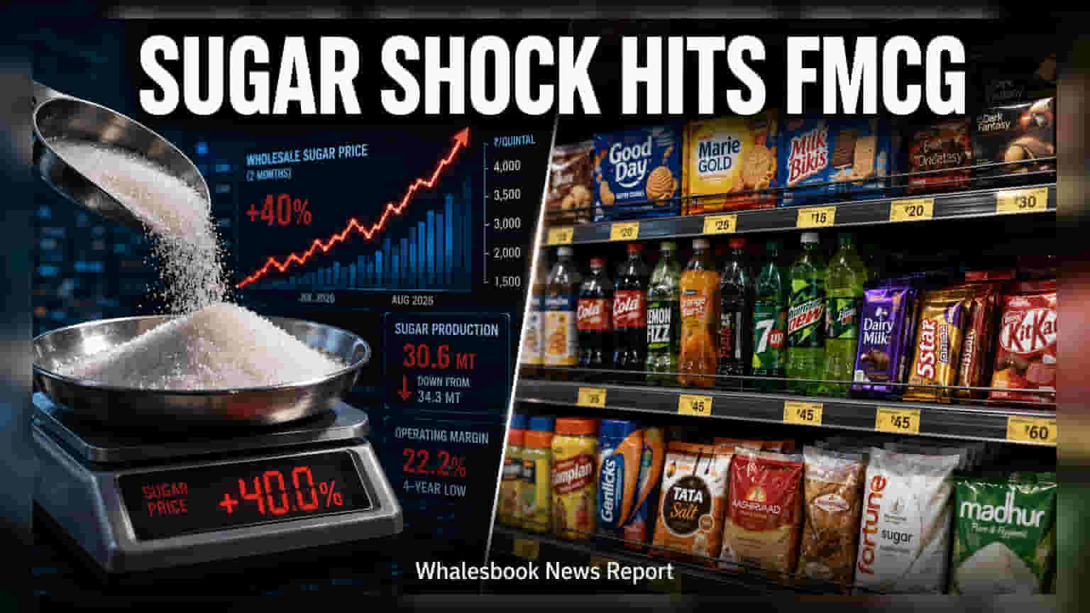 Sugar Price Spike: FMCG ਸੈਕਟਰ ਲਈ ਵੱਡੀ ਚੁਣੌਤੀ, ਸਰਕਾਰ ਨੇ ਸਟਾਕ ਲਿਮਿਟ ਕੀਤੀ ਸਖਤ