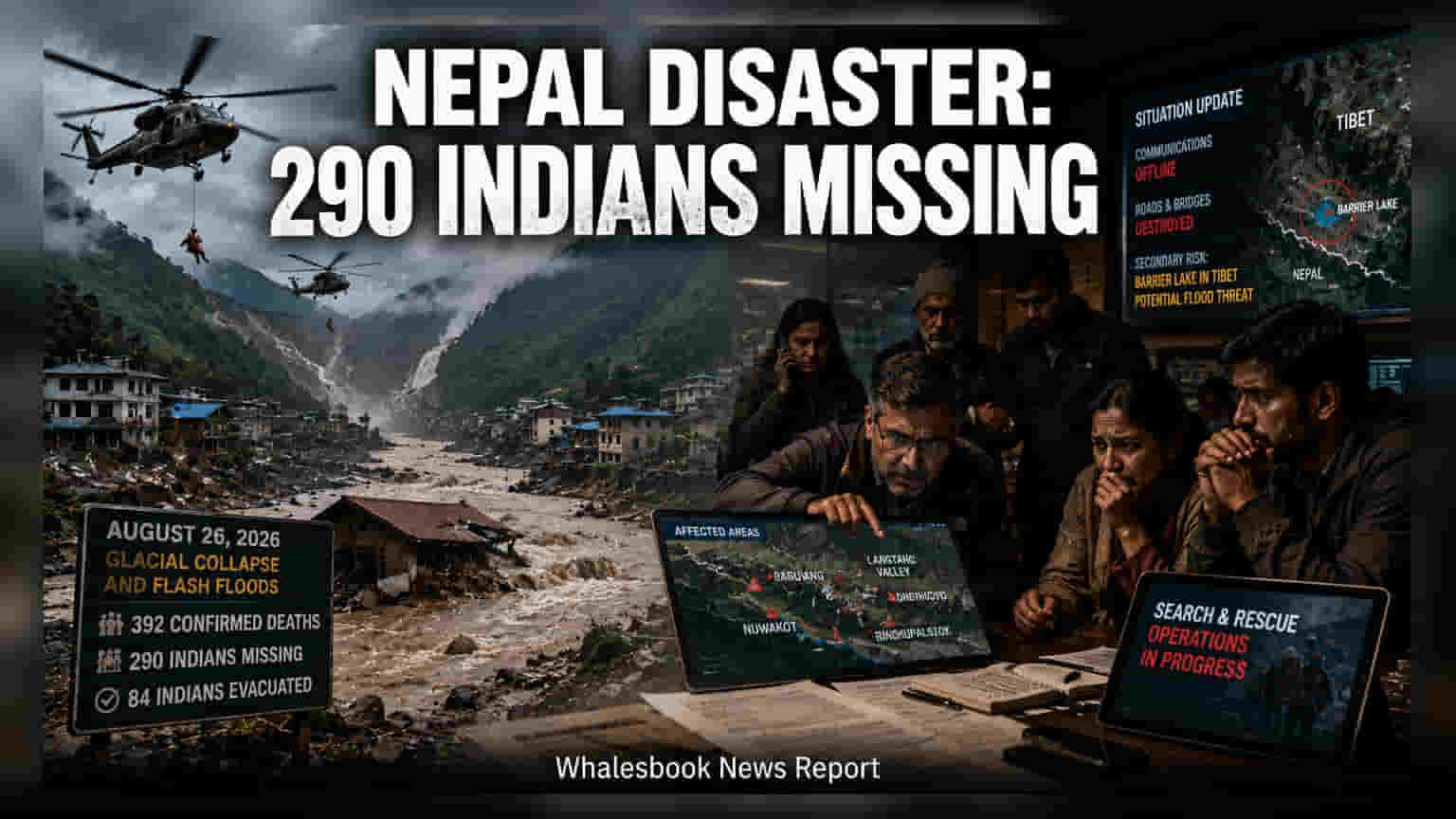 Nepal Flood Crisis: **290** ਭਾਰਤੀ ਲਾਪਤਾ, ਬਚਾਅ ਕਾਰਜਾਂ ਵਿੱਚ ਭਾਰੀ ਰੁਕਾਵਟਾਂ