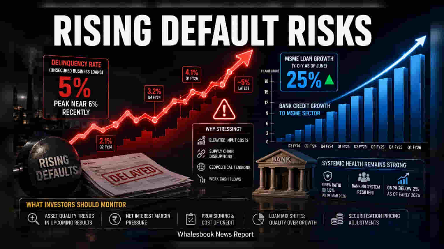 Unsecured Business Loan Defaults Rise: Banks Pivot to Quality Over Growth
