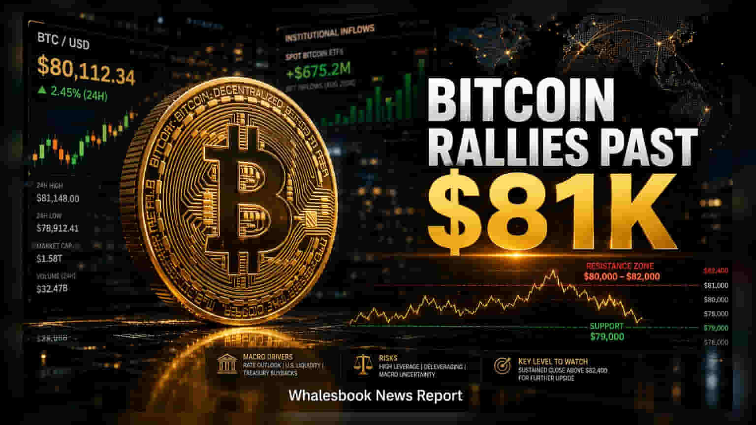 Bitcoin: $81,000 మార్కును తాకిన బిట్కాయిన్.. భారీ ర్యాలీకి బ్రేక్ పడిందా?