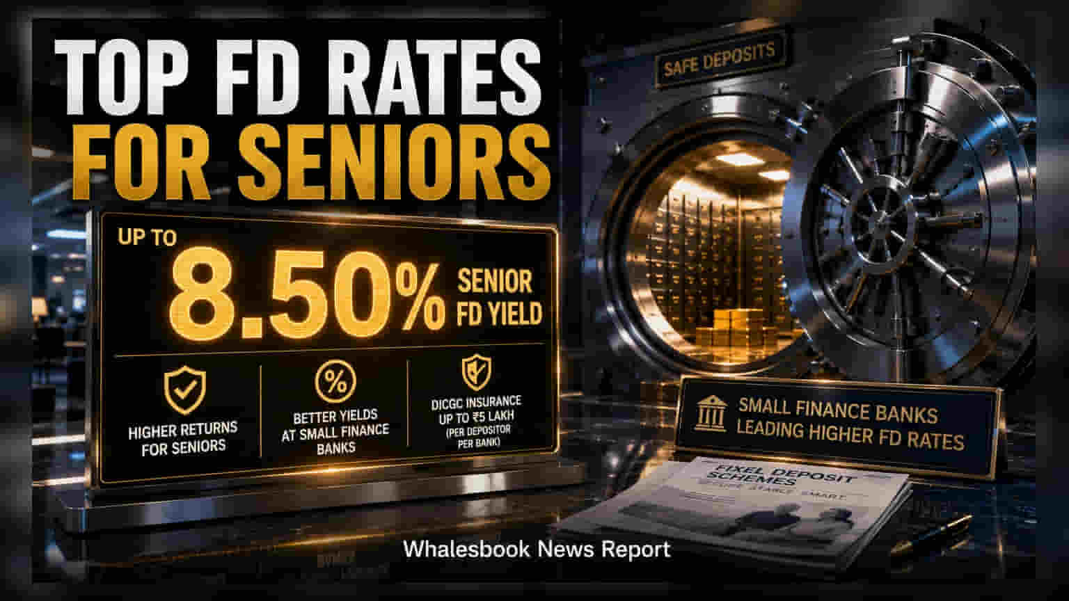 Small Finance Banks Lead Senior Citizen FD Rates at 8.50%