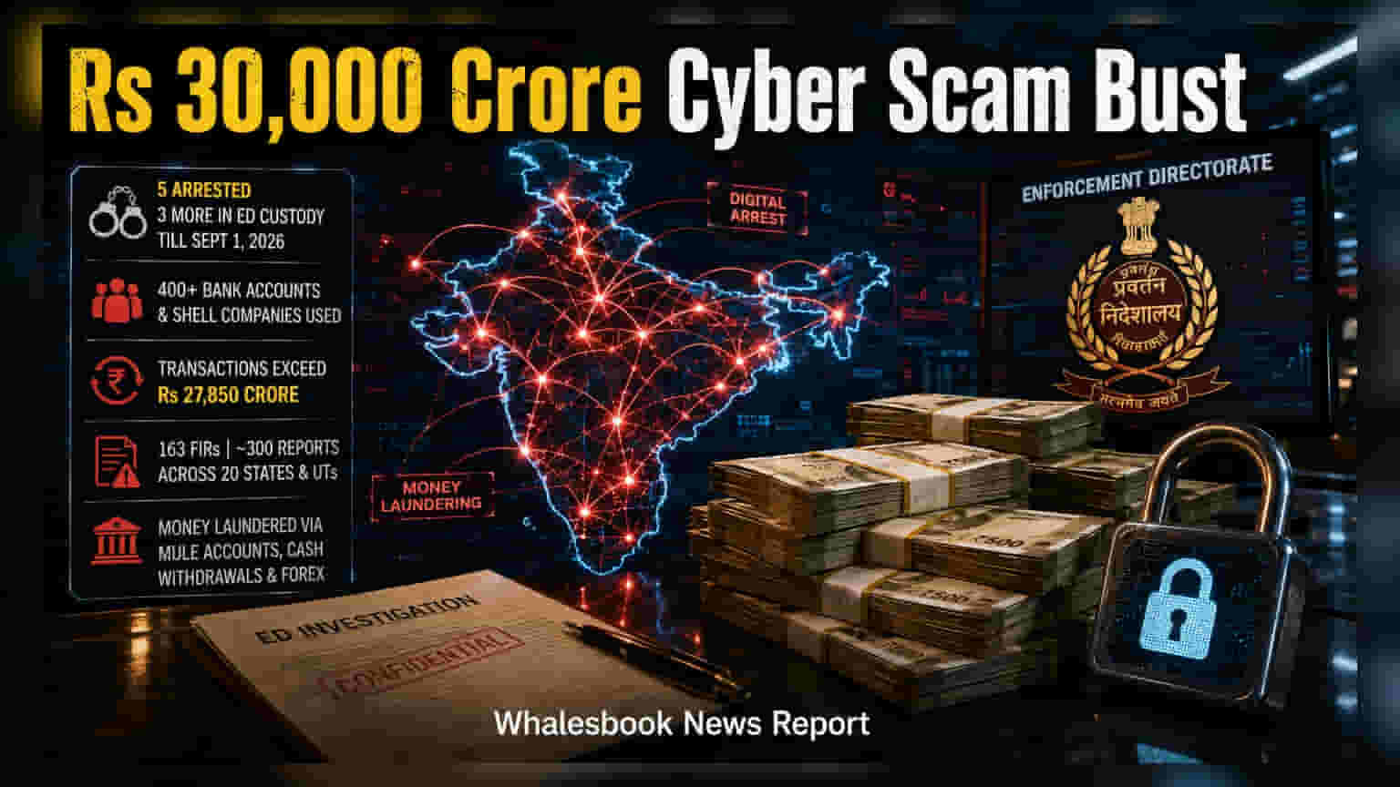 ₹30,000 கோடி சைபர் மோசடி: ED அதிரடி கைது, நிதித்துறையில் அடுத்தக்கட்ட பரபரப்பு!