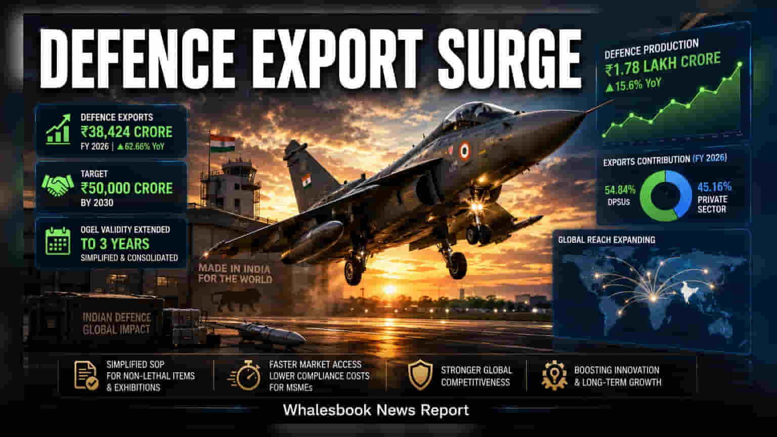 India Eases Defence Export Rules; FY26 Exports Reach ₹38,424 Crore