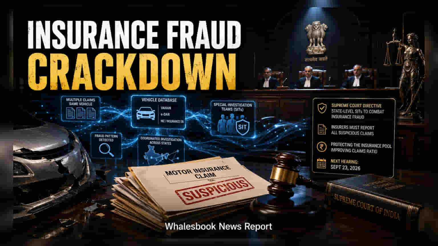 Motor Insurance Fraud: सुप्रीम कोर्ट का कड़ा आदेश, धोखाधड़ी रोकने के लिए हर राज्य में बनेगी SIT