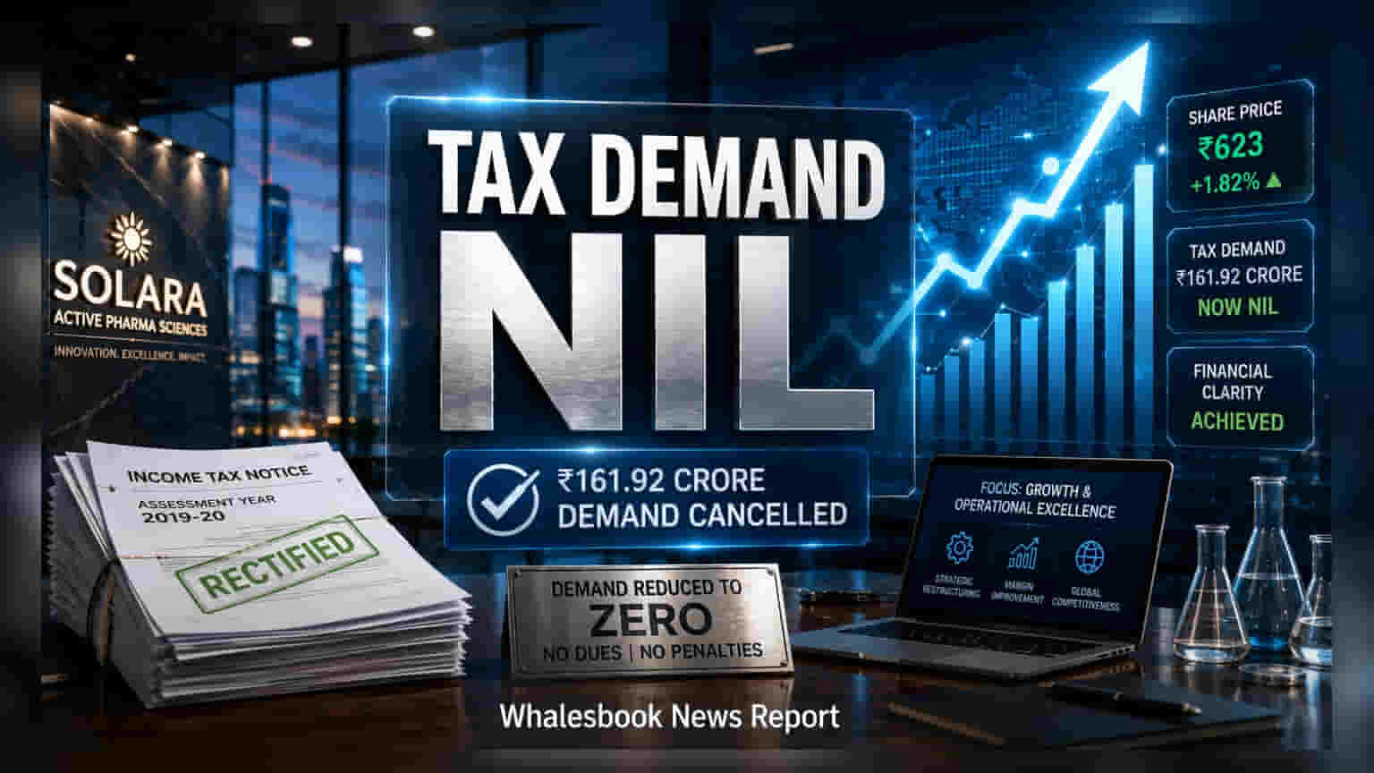 Solara Active Pharma Tax Demand of ₹162 Crore Cut to Zero