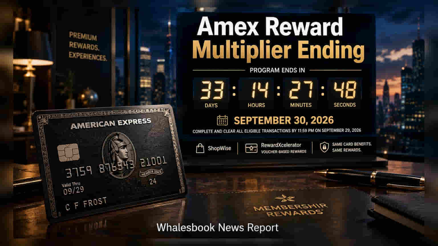 American Express India Ends Reward Multiplier Program on Sept 30