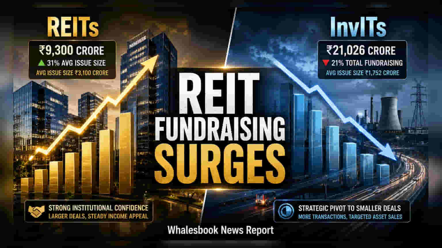 REIT Fundraising Hits ₹9,300 Crore; InvITs Shift Strategy in FY26
