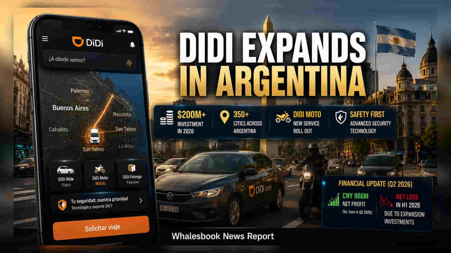 Didi Global to Invest $200 Million in Argentina Expansion