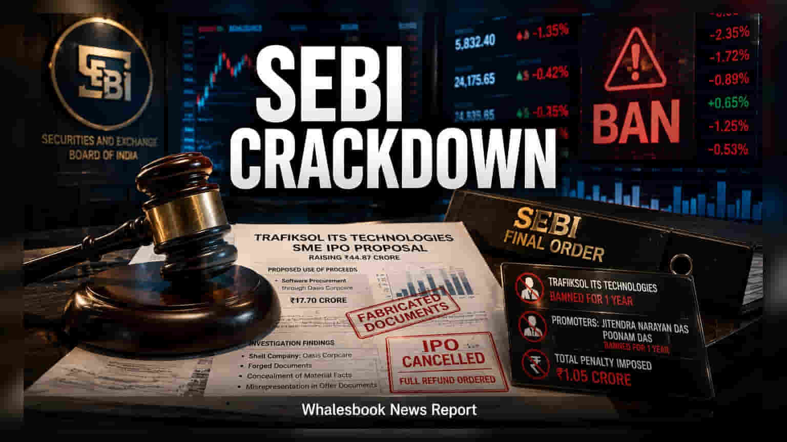 Trafiksol ITS वर SEBI ची मोठी कारवाई! आयपीओ घोटाळ्यामुळे प्रवर्तकांवर १ वर्षाची बंदी