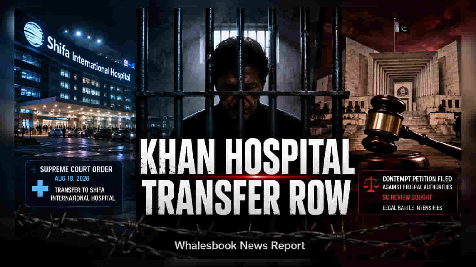 Imran Khan Hospital Transfer: ਪਾਕਿਸਤਾਨ 'ਚ ਵਧੀ ਸਿਆਸੀ ਗਰਮੀ, ਸੁਪਰੀਮ ਕੋਰਟ ਦੇ ਹੁਕਮਾਂ ਦੀ ਅਣਦੇਖੀ!