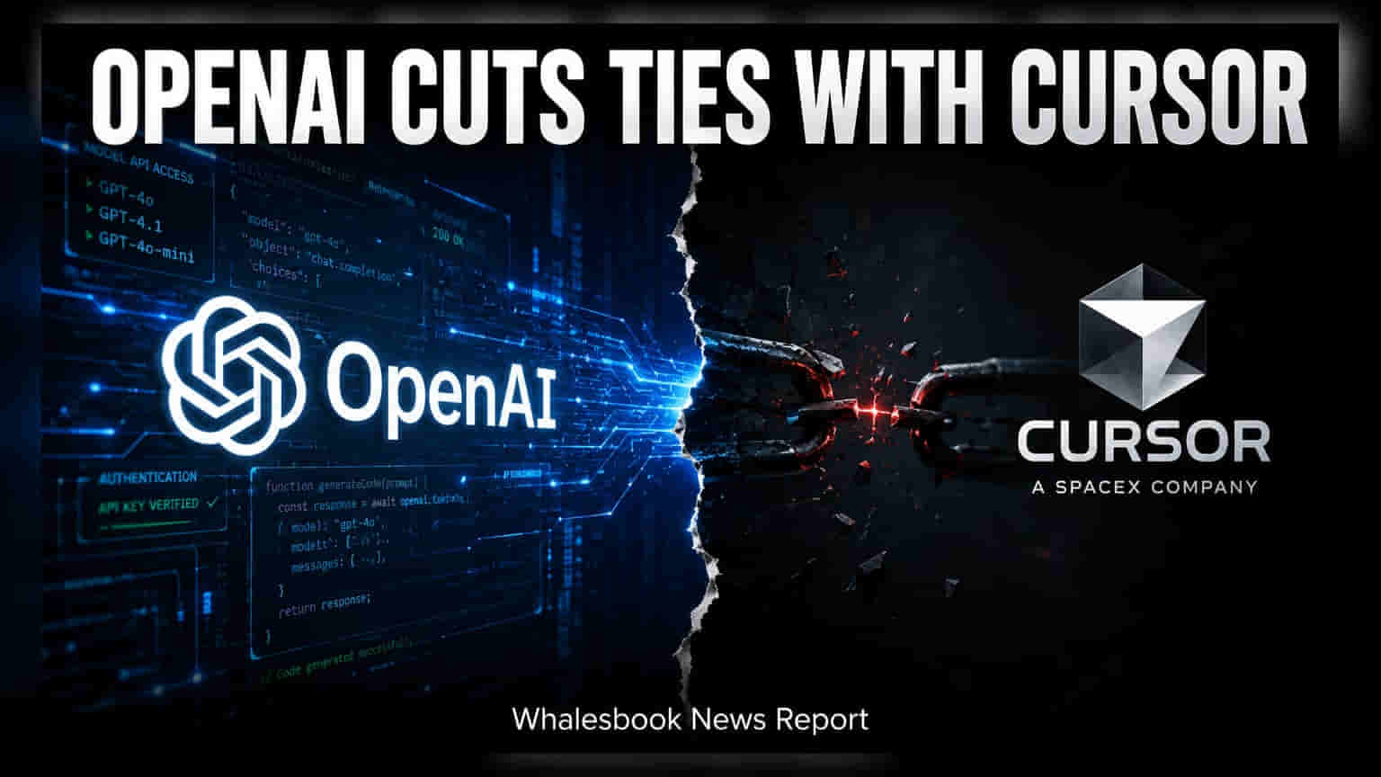 OpenAI અને SpaceX વચ્ચે મોટો વિવાદ: 12 નવેમ્બરથી Cursor ને નહીં મળે OpenAI ના મોડલ્સ