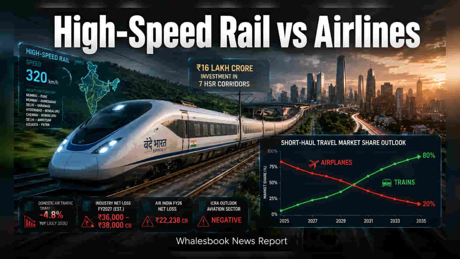 High-Speed Rail Plan Set to Disrupt India’s Short-Haul Aviation Routes