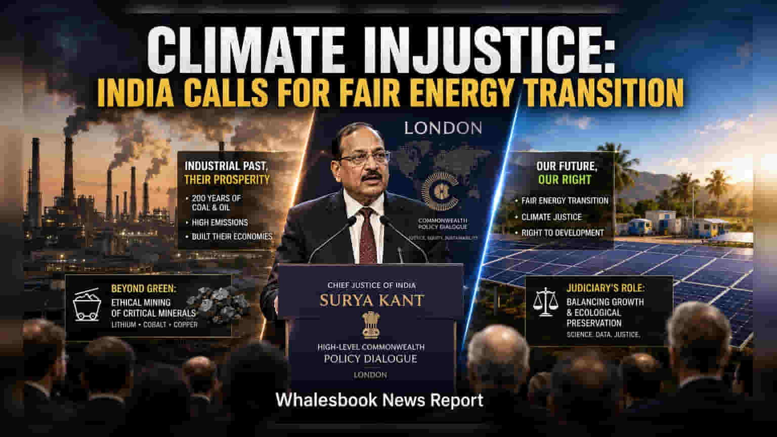CJI Surya Kant: जागतिक हवामान धोरणांवर सर्वोच्च न्यायालयाचे प्रश्नचिन्ह, विकसनशील देशांच्या हिताचा मुद्दा मांडला