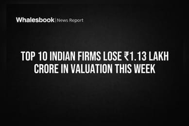 Top 10 Indian Firms Lose ₹1.13 Lakh Crore in Valuation This Week