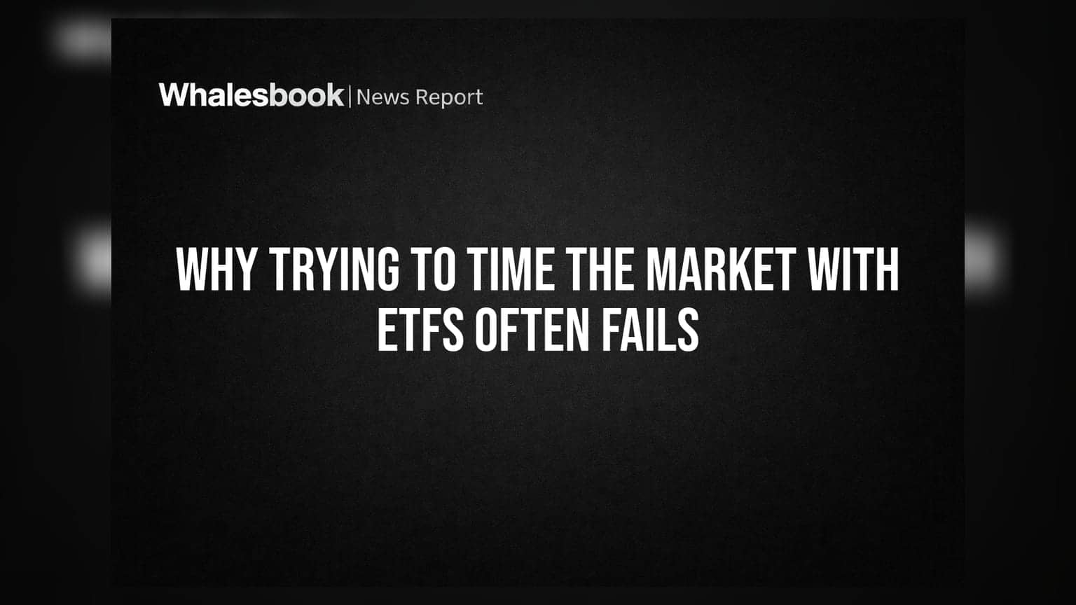 ETF Trading: માર્કેટ ટાઈમિંગનો મોહ રોકાણકારોને કેમ નુકસાન પહોંચાડી શકે છે?