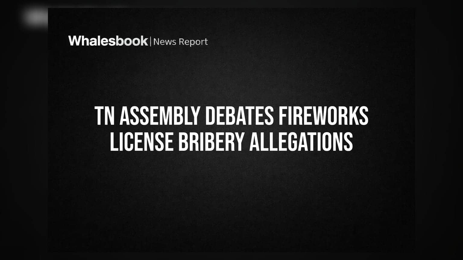 Tamil Nadu Assembly: ફટાકડા ઉદ્યોગના લાયસન્સમાં લાંચના આક્ષેપ, રાજકારણ ગરમાયું