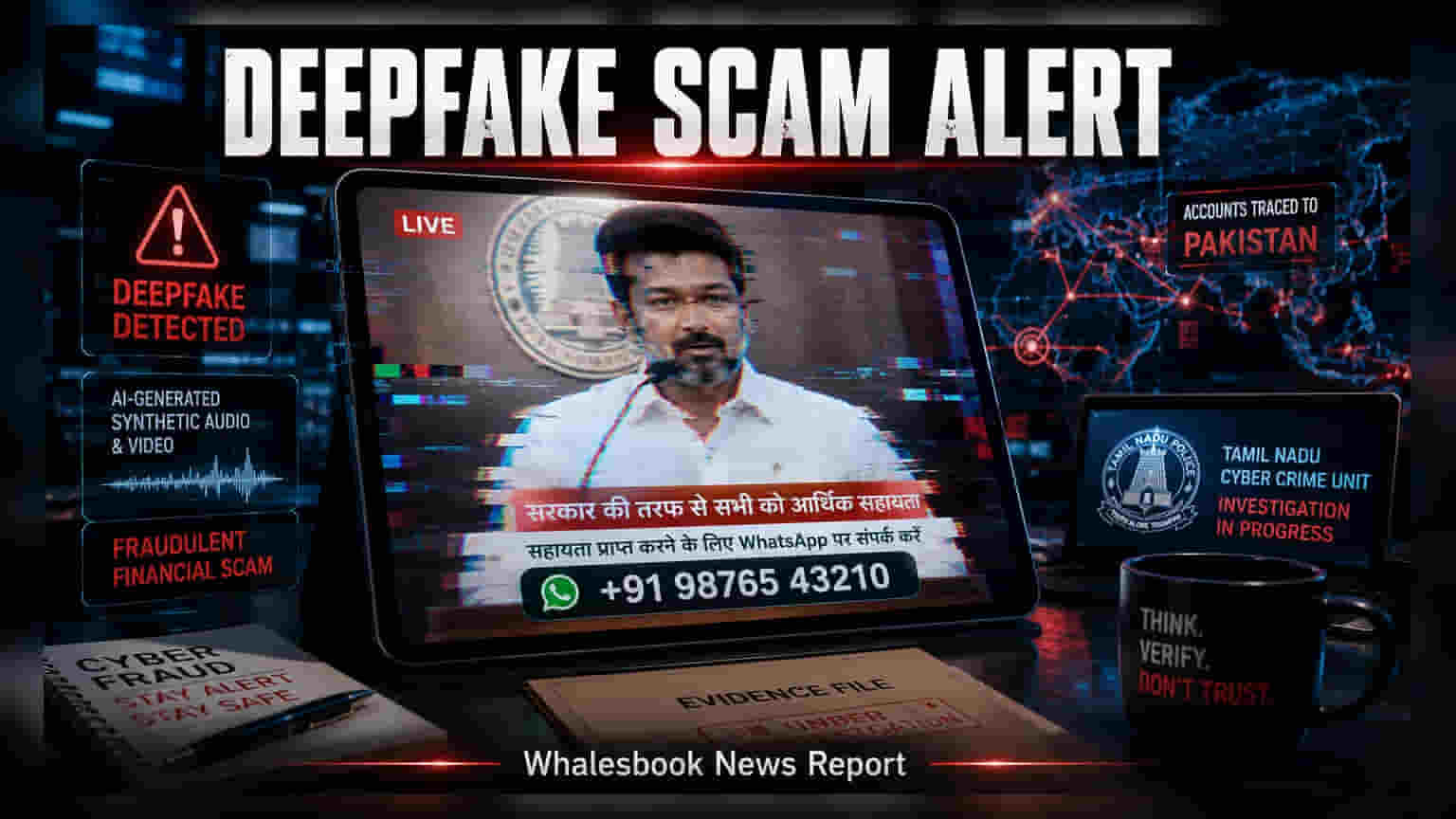 Tamil Nadu AI Deepfake Scam: CM Vijay ਦੇ ਨਾਮ 'ਤੇ ਹੋ ਰਿਹਾ ਵੱਡਾ ਫਰਾਡ, ਪੁਲਿਸ ਨੇ ਦਿੱਤੀ ਚੇਤਾਵਨੀ