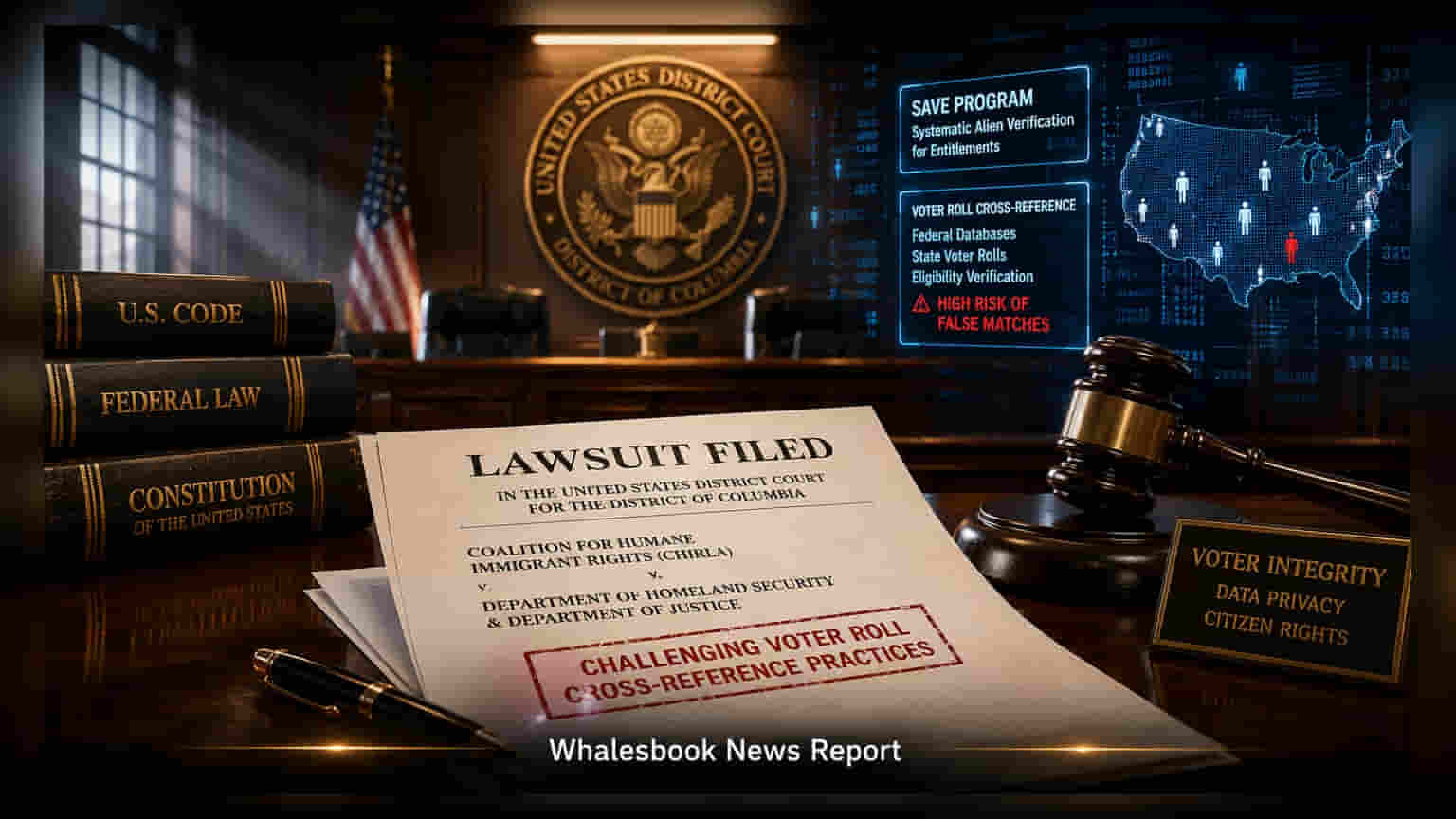US Federal Voter Data Verification Faces Legal Challenge