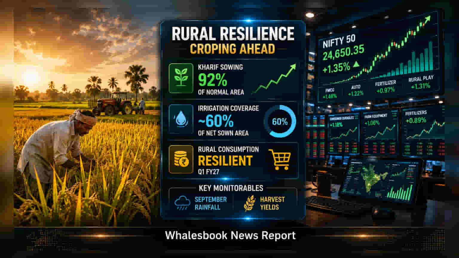India Rural Demand Holds Steady Despite 14% Monsoon Deficit