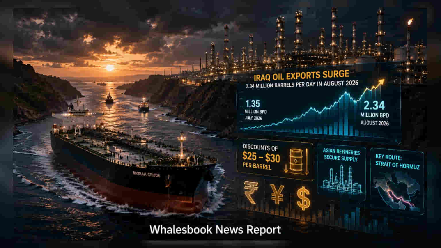 Iraq Oil Exports: Hormuz ਰੂਟ ਖੁੱਲ੍ਹਣ ਨਾਲ ਵਧੀ ਤੇਲ ਦੀ ਸਪਲਾਈ, ਭਾਰਤੀ ਕੰਪਨੀਆਂ ਨੂੰ ਮਿਲਿਆ ਵੱਡਾ ਡਿਸਕਾਊਂਟ