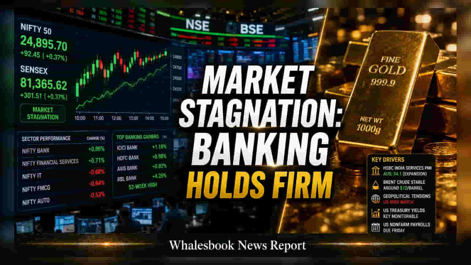 Sensex, Nifty Trade Flat: ਬੈਂਕਿੰਗ ਸ਼ੇਅਰਾਂ ਦੀ ਮਦਦ ਨਾਲ ਬਾਜ਼ਾਰ 'ਚ ਸੁਧਾਰ, ਪਰ IT ਸੈਕਟਰ 'ਤੇ ਦਬਾਅ